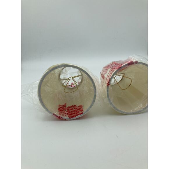 32666-2 Small Hardback Empire Shape Chandelier Clip-On Lamp Shade Set (2 Pack... - Picture 2 of 8